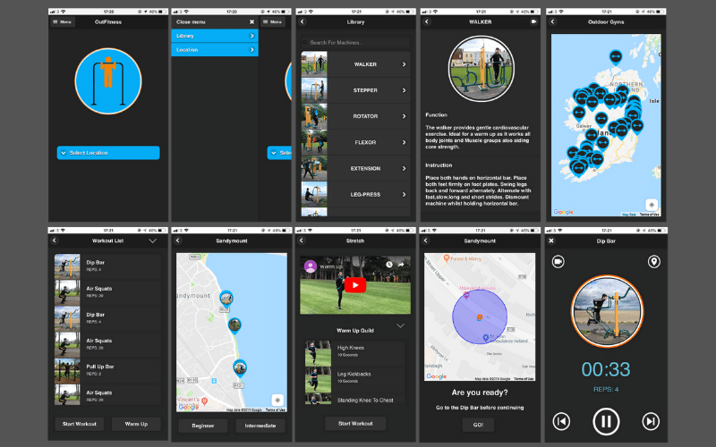 Image of outfits mockups -UI & UX Design