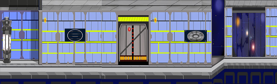 Graphic of Astro-LL gameplay in Spaceship